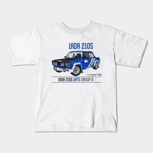 Lada 2105 VFTS Group B Front 02 Kids T-Shirt